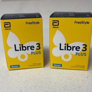 Freestyle Yellow and Black Libre3 Sensor Boxes